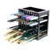 96 Hole Plastic Pencil & Brush Holder - Desk Stand Organizer Holding Rack for Pens, Paint Brushes, Colored Pencils, Markers